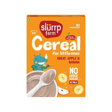 Slurrp Farm Kids Cereal Wheat, Apple & Banana